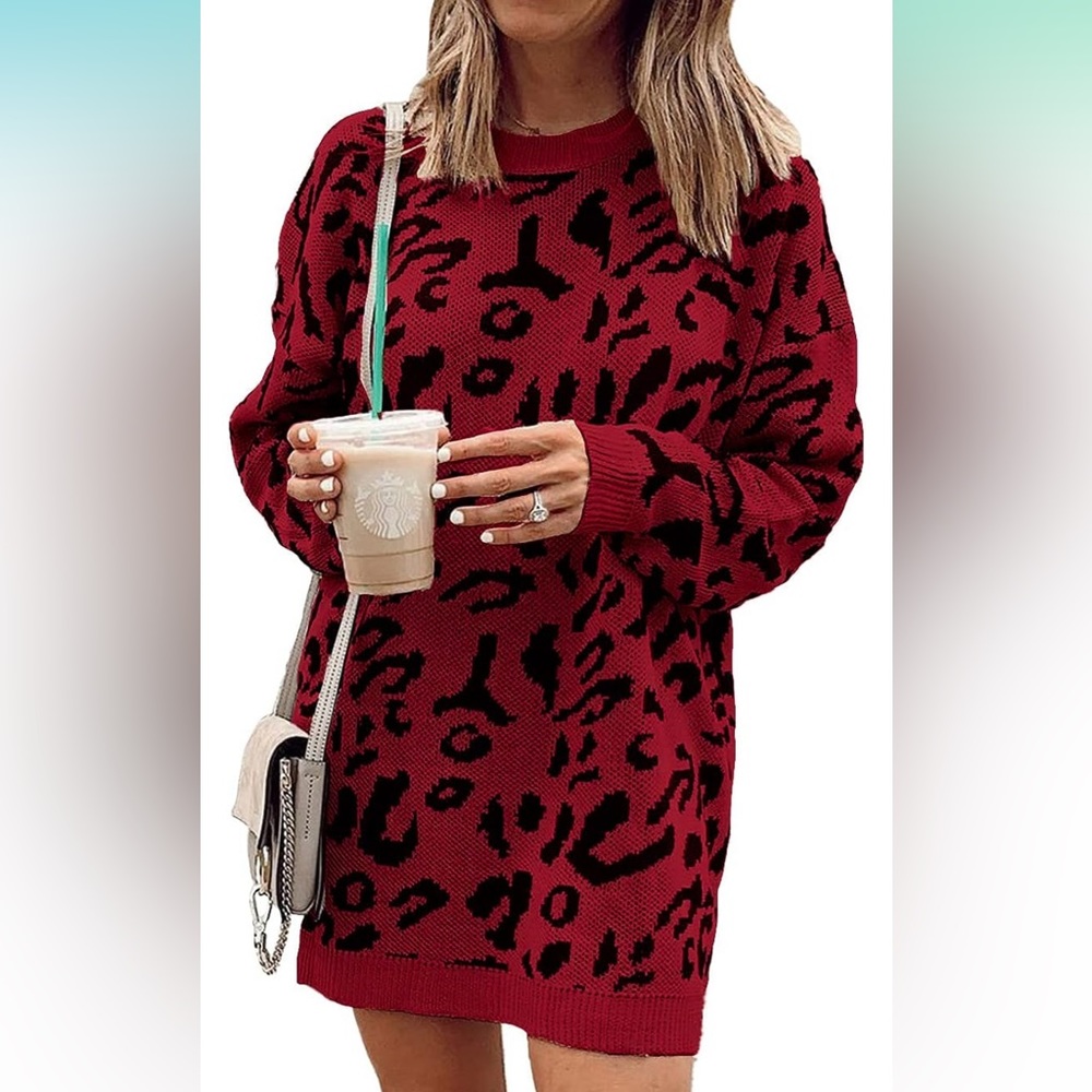 Leopard print sweater